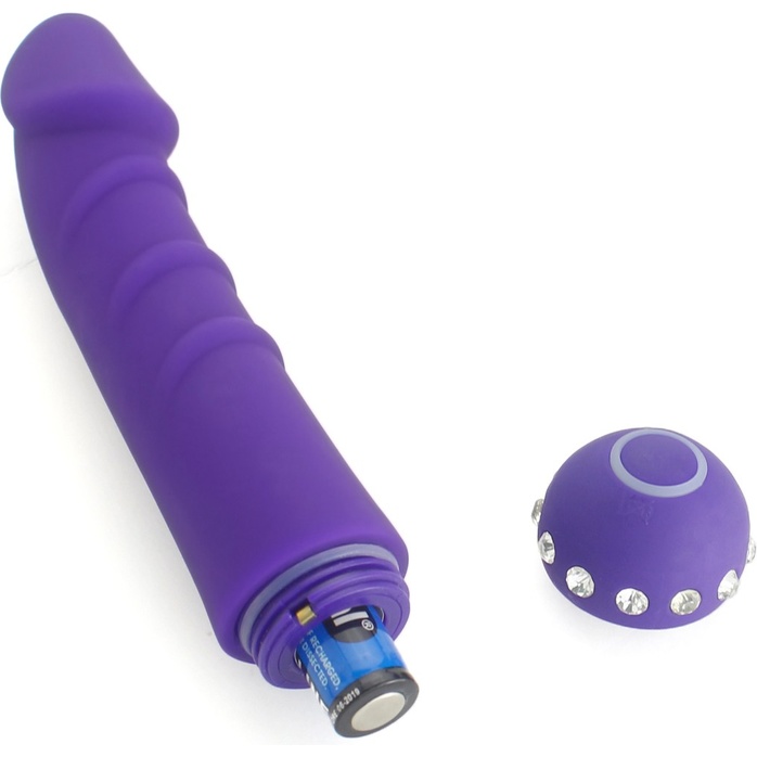 Фиолетовый вибратор SPARKLE SUCCUBI VIBRATING DONG - 14,5 см. Фотография 8.