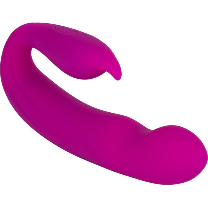 Розовый вибратор G-Spot Dual Stimulator with Rolling Ball - 17,1 см. Фотография 2.