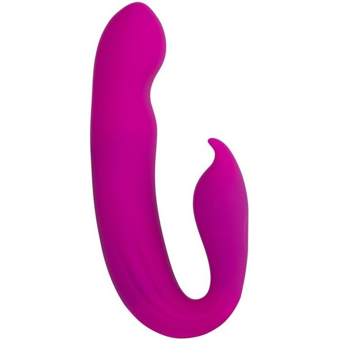 Розовый вибратор G-Spot Dual Stimulator with Rolling Ball - 17,1 см