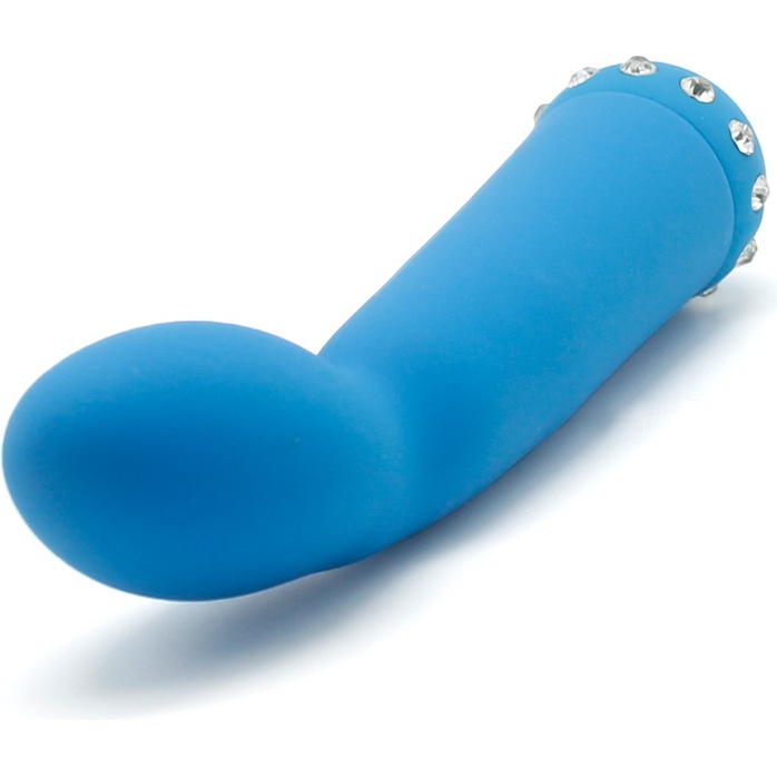 Голубой вибратор SPARKLE SUCCUBI BLISS G VIBE - 14,2 см. Фотография 5.