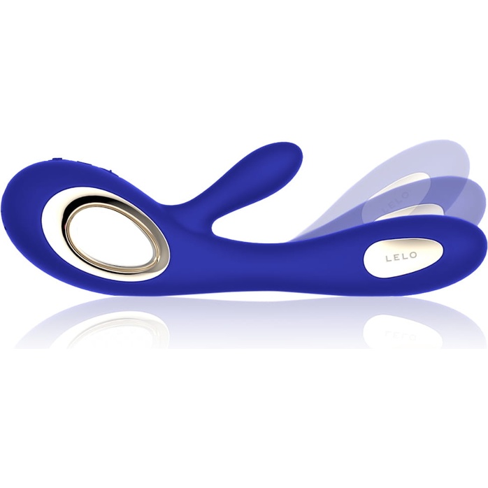 Синий вибратор-кролик Lelo Soraya Wave - 21,8 см. Фотография 7.