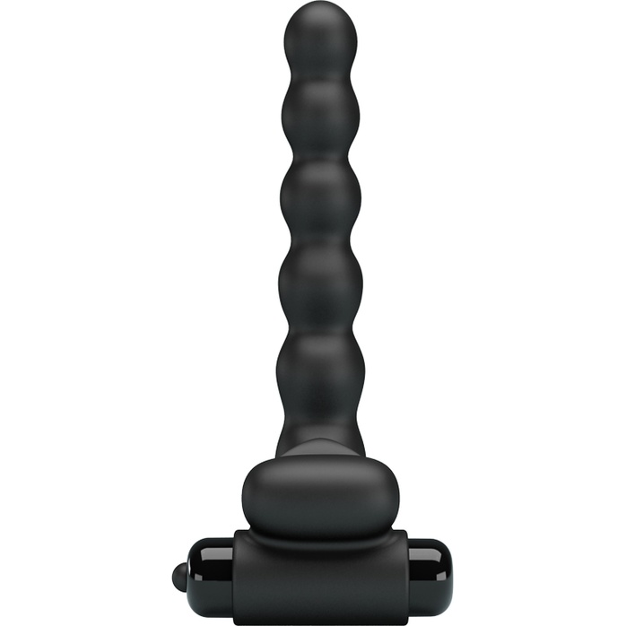 Черная насадка для двойной стимуляции Hercules Penis Sheath III - 15,3 см - Pretty Love. Фотография 3.