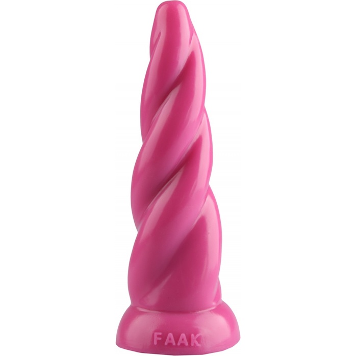 Розовая коническая спиральная анальная втулка - 22,5 см - 101Х-XX - Фистинг, гиганты