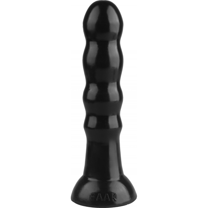 Черная анальная втулка с круглым кончиком - 23 см - 101Х-XX - Фистинг, гиганты