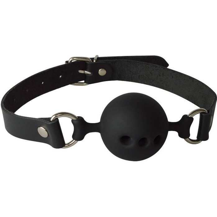 Силиконовый кляп-шар с отверстиями для дыхания - BDSM accessories