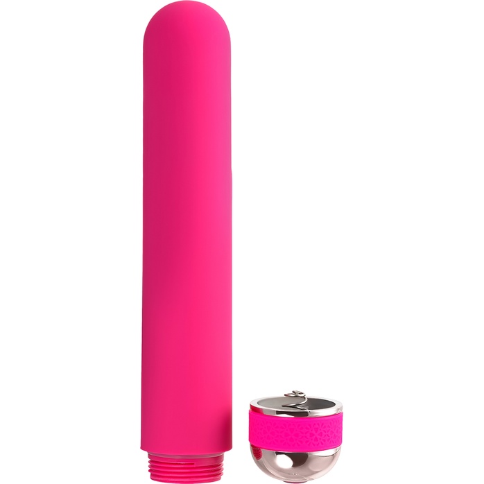 Розовый нереалистичный вибратор Mastick - 18 см. Фотография 4.