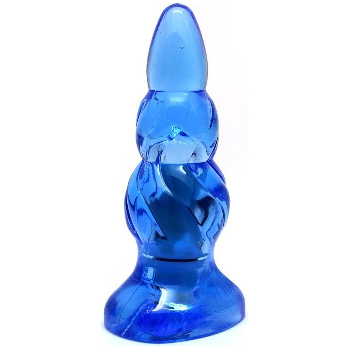 Синяя анальная пробка G-SPOTEXPLORER - 9 см