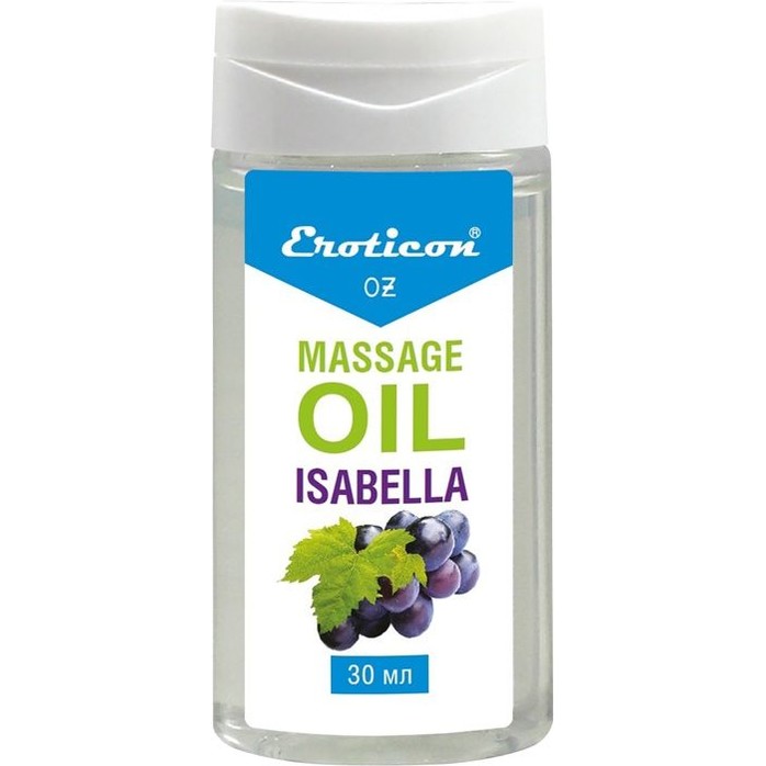 Массажное масло Isabella с ароматом винограда «Изабелла» - 30 мл - Eroticon lubricants