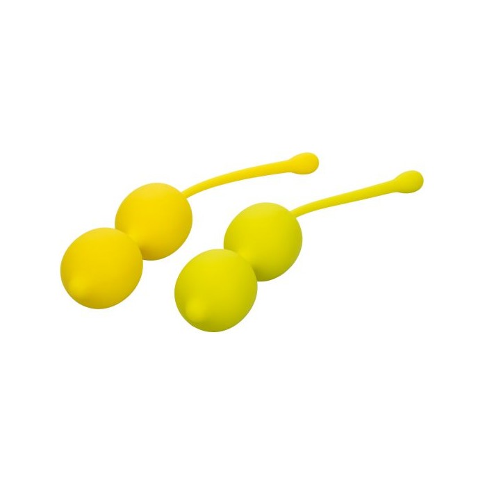 Набор вагинальных шариков-лимонов Kegel Training Set Lemon. Фотография 2.