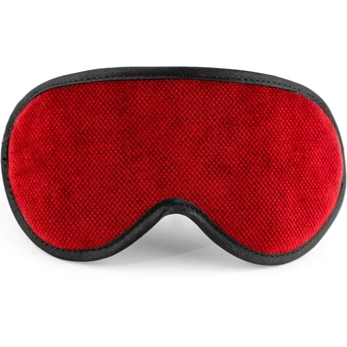 Красная сплошная маска на резиночке с черной окантовкой - My rules