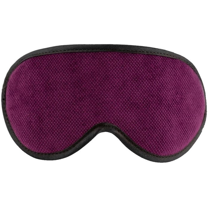 Фиолетовая сплошная маска на резиночке с черной окантовкой - My rules