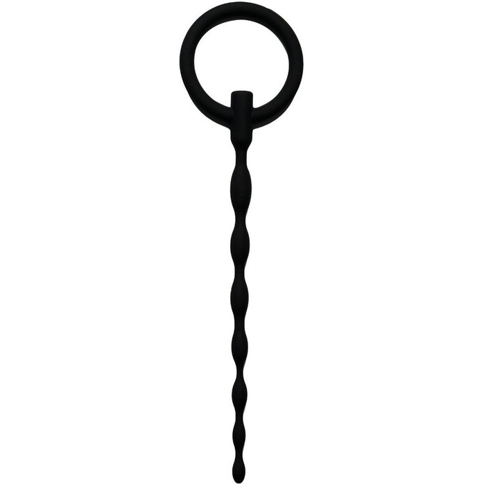 Черный силиконовый уретральный плаг Silicone Penis Plug - 16 см - Sinner Gear Unbendable