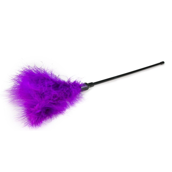 Фиолетовая щекоталка Feather Tickler - 44 см - Fetish Collection. Фотография 3.