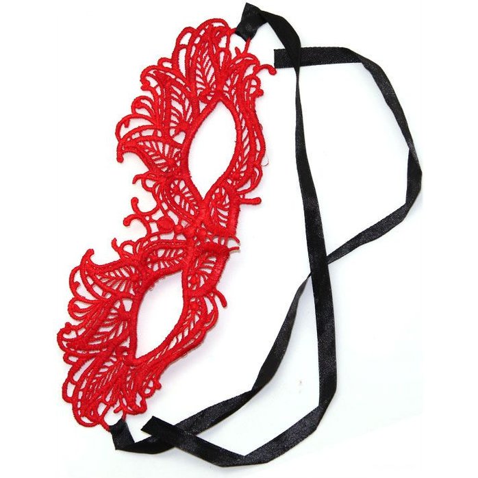 Кружевная красная маска Верона. Фотография 2.