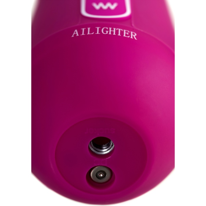 Розовый нереалистичный вибратор Ailighter Smart Telescopic Lover - 27,1 см. Фотография 12.