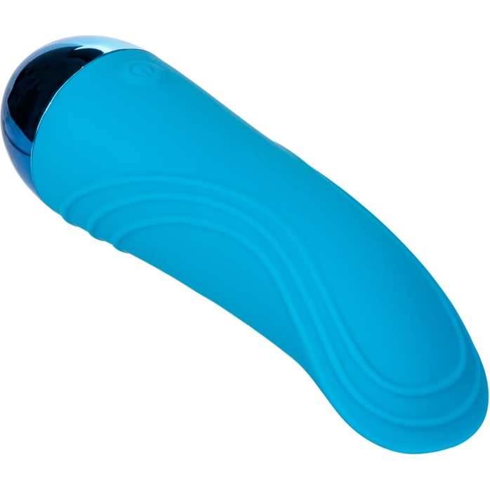 Голубой мини-вибратор Tremble Tickle - 12,75 см. Фотография 4.