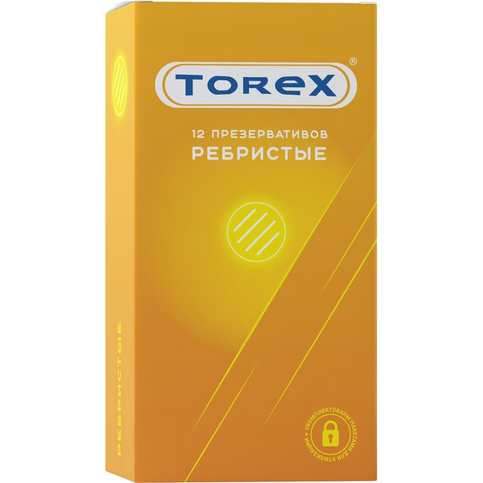 Текстурированные презервативы Torex Ребристые - 12 шт