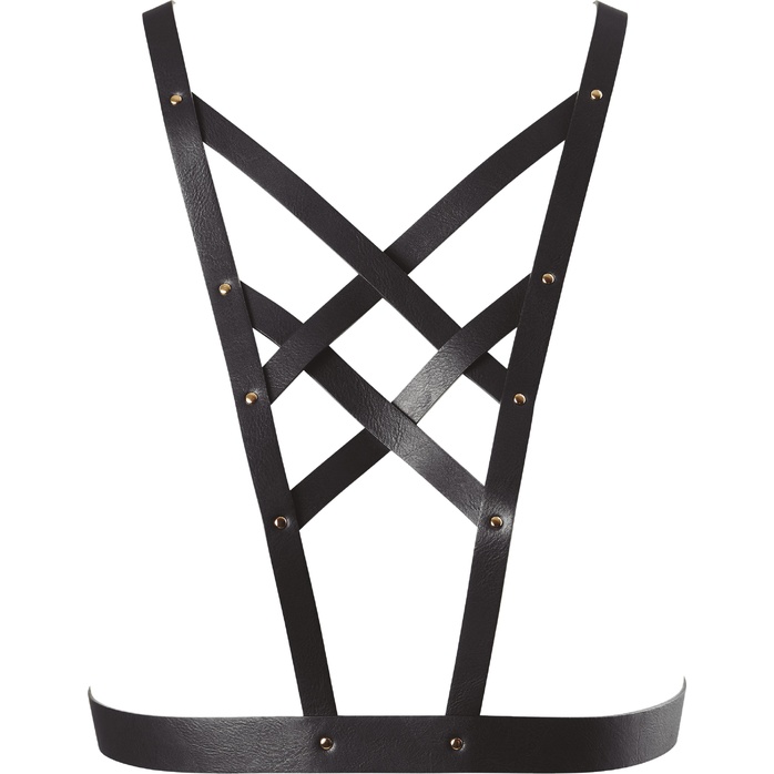 Чёрная упряжь MAZE Cross Cleavage Harness. Фотография 2.