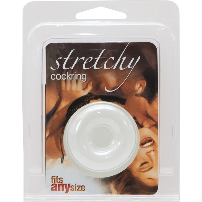 Прозрачное гладкое кольцо Stretchy Cockring - You2Toys. Фотография 3.