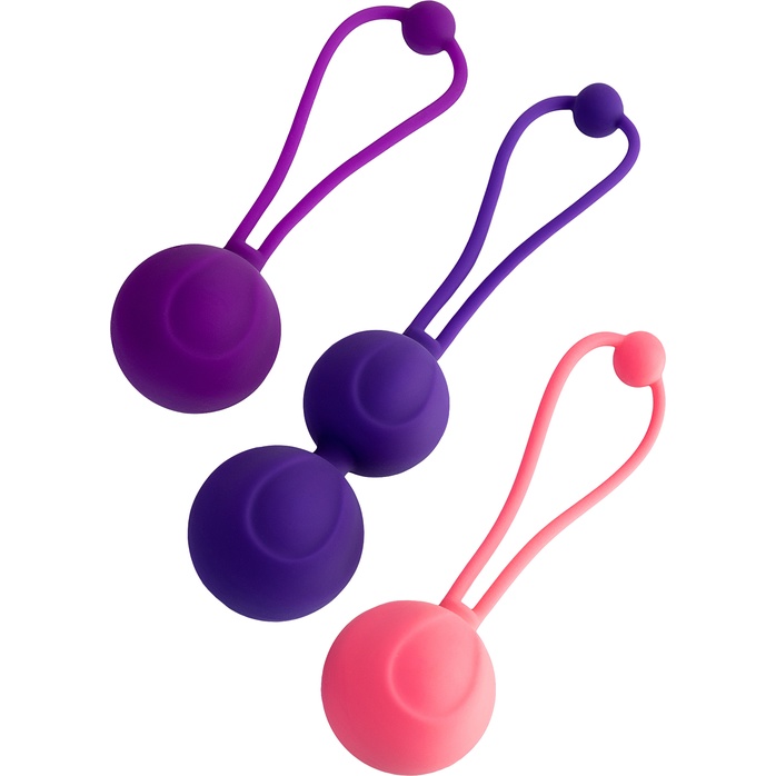 Набор из 3 вагинальных шариков BLOOM разного цвета - L EROINA
