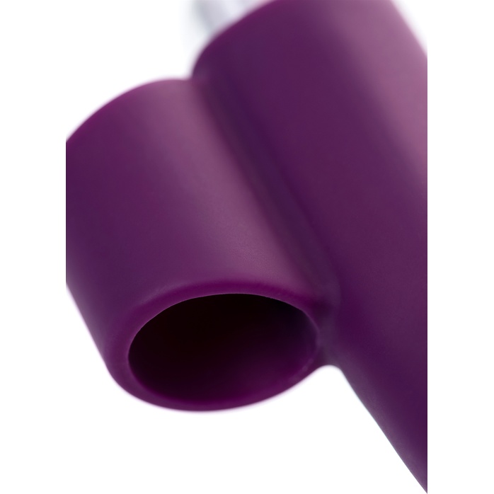 Фиолетовая вибронасадка на палец JOS Tessy - 9,5 см. Фотография 11.