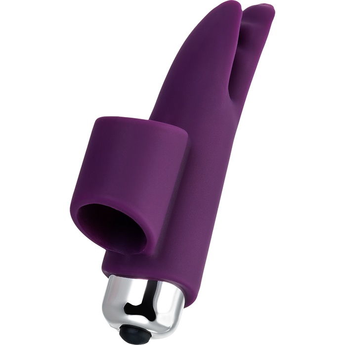 Фиолетовая вибронасадка на палец JOS Tessy - 9,5 см