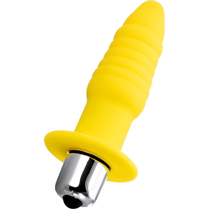 Желтая анальная вибровтулка Lancy - 11 см - ToDo