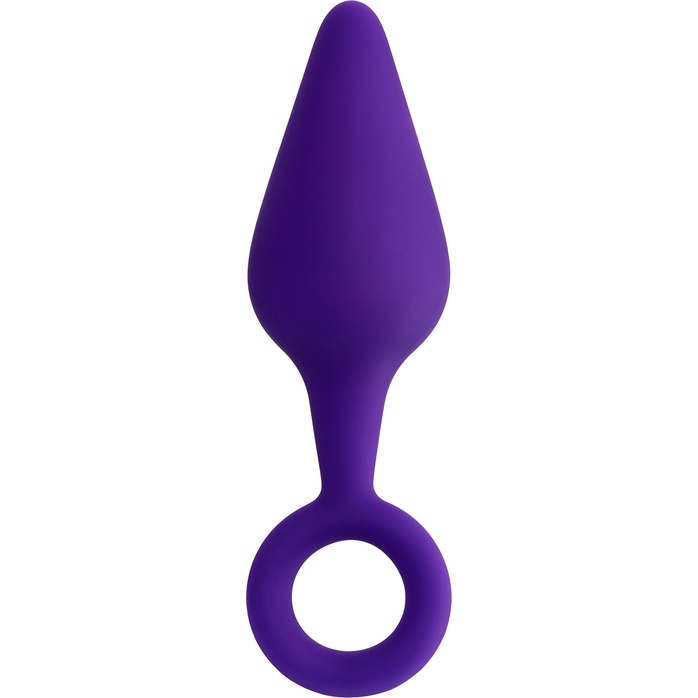 Фиолетовая анальная втулка Bung с петелькой - 11,5 см - ToDo. Фотография 3.