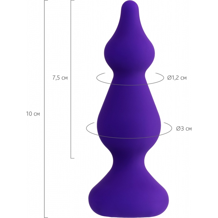 Фиолетовая анальная втулка Sholt - 10 см - ToDo. Фотография 2.