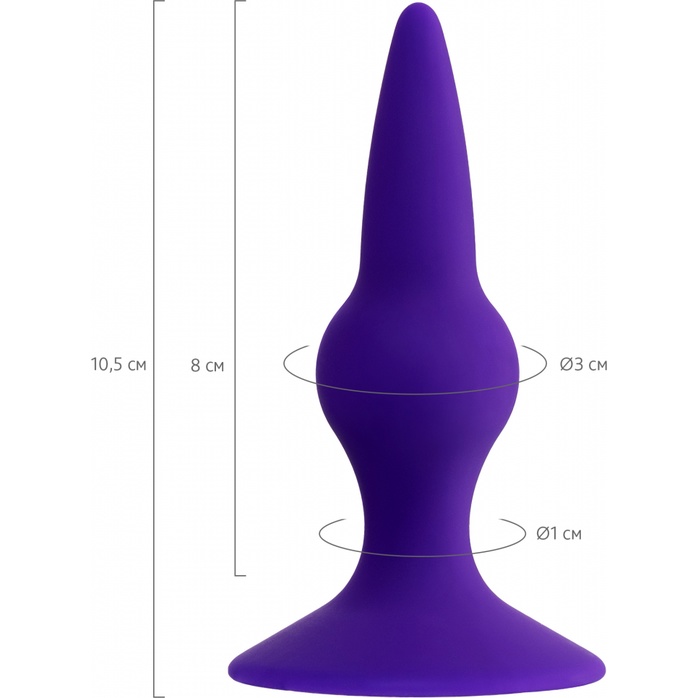Фиолетовая анальная втулка Klapsy - 10,5 см - ToDo. Фотография 2.