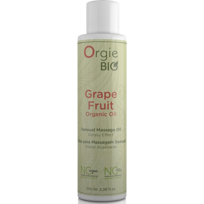Органическое масло для массажа ORGIE Bio Grapefruit с ароматом грейпфрута - 100 мл