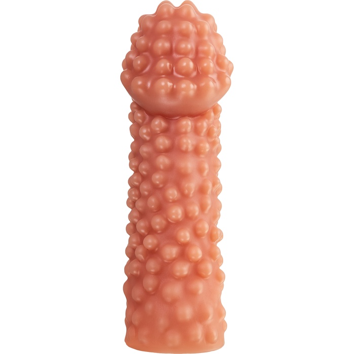 Реалистичная насадка на пенис с бугорками - 16,5 см. Фотография 4.