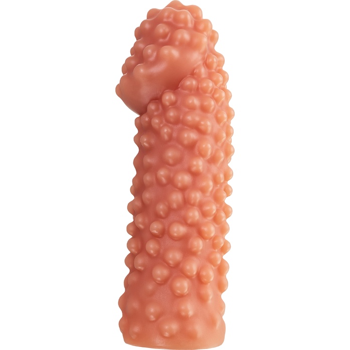 Реалистичная насадка на пенис с бугорками - 16,5 см. Фотография 5.