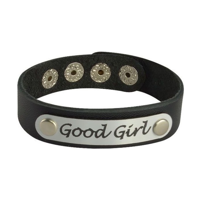 Кожаный браслет Good Girl - BDSM accessories