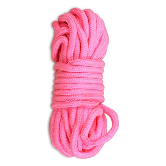 Розовая верёвка для любовных игр - 10 м