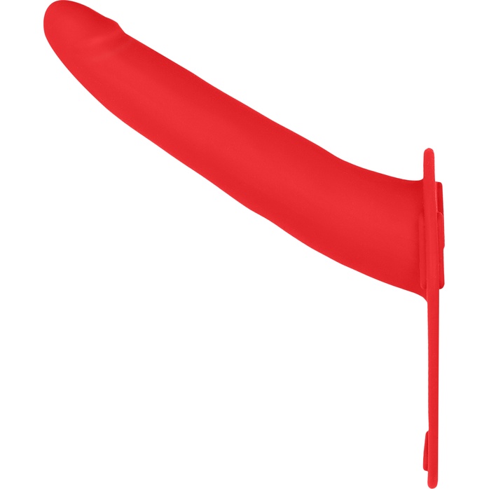 Красный страпон Adjustable на ремешках - 15,5 см - Ouch!. Фотография 2.