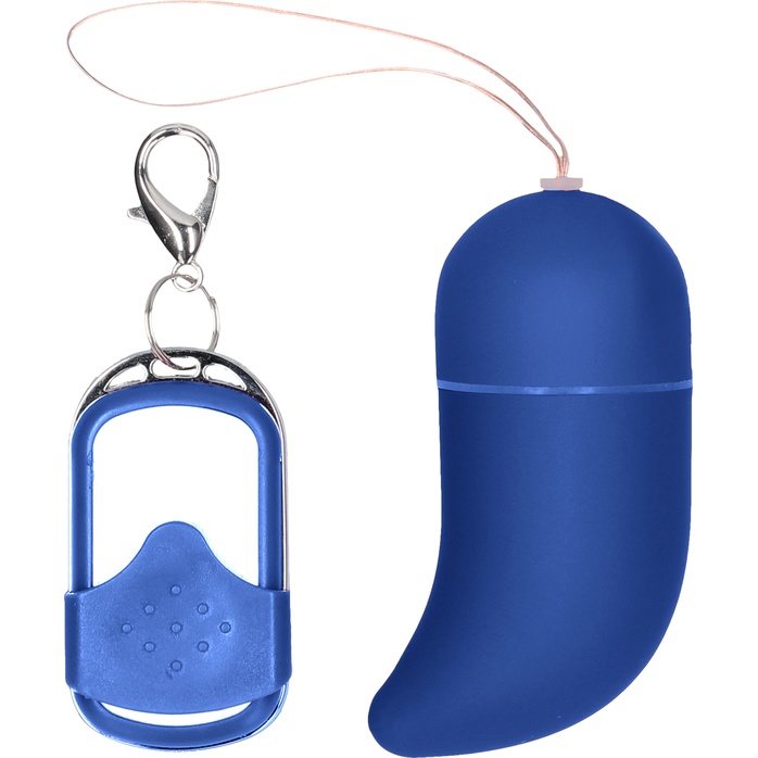 Синее виброяйцо Small Wireless Vibrating G-Spot Egg - Shots Toys