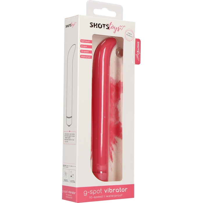 Розовый компактный вибростимулятор G-Spot Vibrator - 16 см - Shots Toys. Фотография 4.