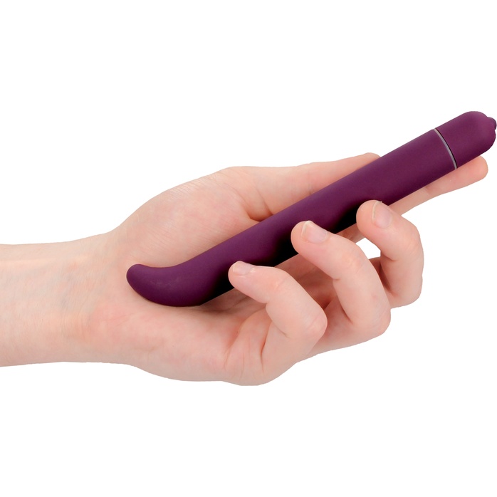 Фиолетовый компактный вибростимулятор G-Spot Vibrator - 16 см - Shots Toys. Фотография 2.