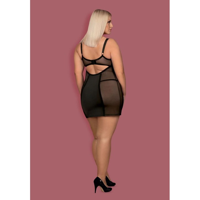 Облегающая сорочка Amallie с полупрозрачными вставками - Sexy. Фотография 7.