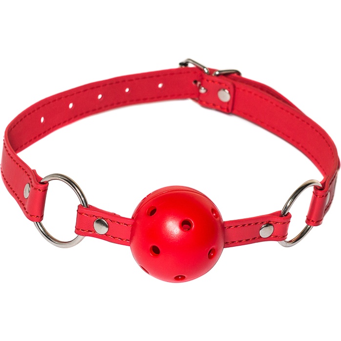 Красный кляп-шарик Firecracker - Party Hard