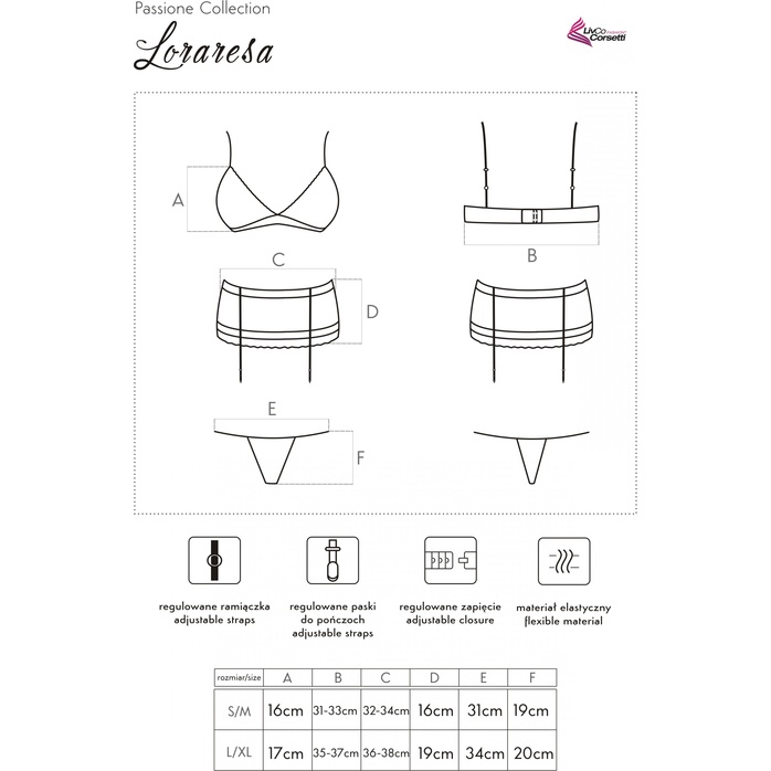Эффектный кружевной комплект белья Loraresa. Фотография 8.