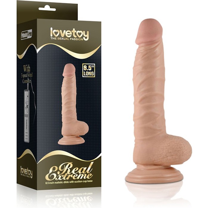 Телесный реалистичный фаллоимитатор 8.5 Real Extreme Dildo - 22 см. Фотография 3.