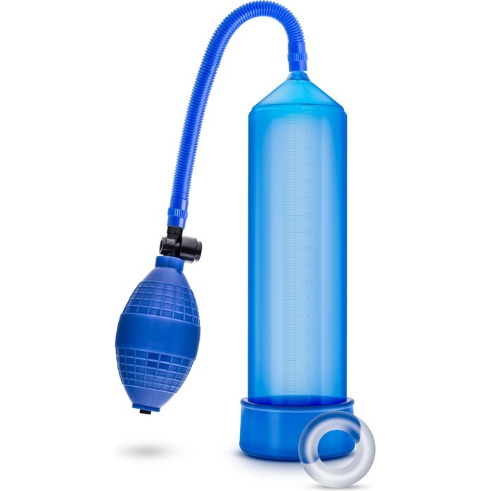 Синяя ручная вакуумная помпа Male Enhancement Pump - Performance