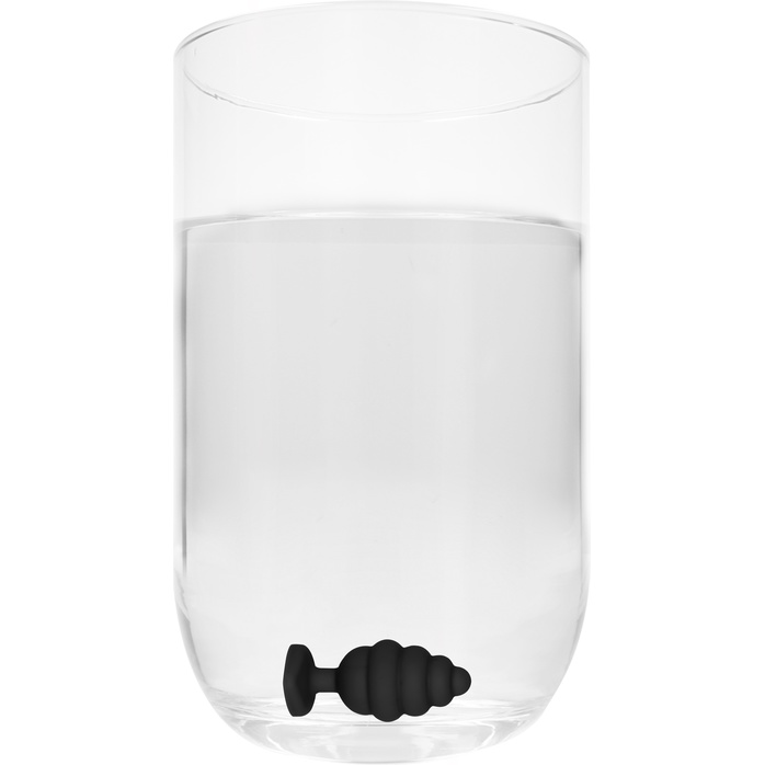 Черная анальная пробка Extra Large Ribbed Diamond Heart Plug - 9,6 см - Ouch!. Фотография 5.