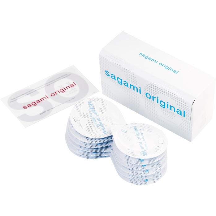 Ультратонкие презервативы Sagami Original 0.02 Extra Lub с увеличенным количеством смазки - 12 шт. Фотография 3.