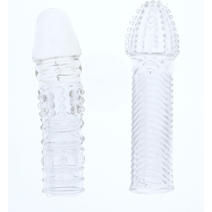 Комплект из 2 прозрачных насадок на пенис PENIS EXTENDER PACK - MenzStuff