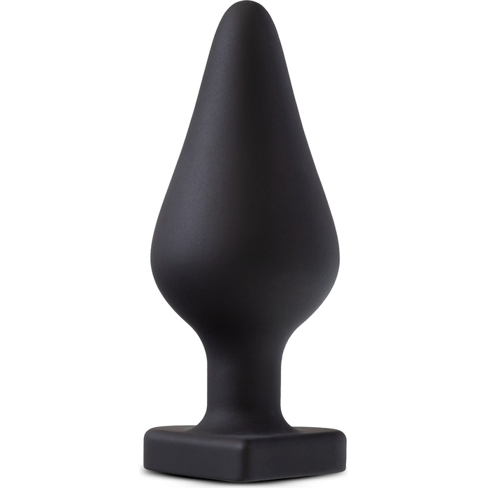 Черная анальная пробка с основанием-сердечком Spank Me Butt Plug - 8,5 см - Temptasia