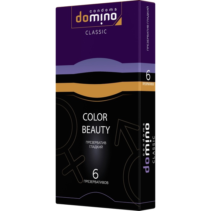 Разноцветные презервативы DOMINO Classic Colour Beauty - 6 шт - Domino Classic