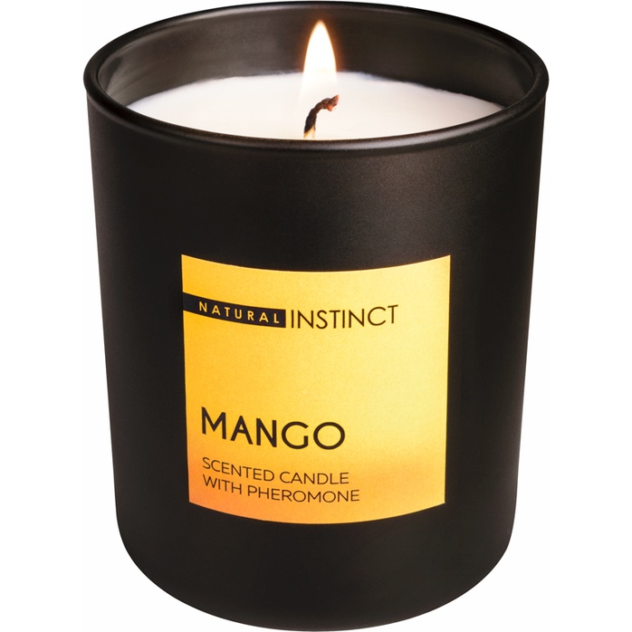 Ароматическая свеча с феромонами Natural Instinct Манго - 180 гр - Духи и спреи с феромонами Natural Instinct